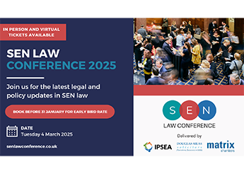 IPSEA, Douglas Silas Solicitors, and Matrix Chambers are pleased to announce that bookings for the SEN Law Conference 2025 are now open