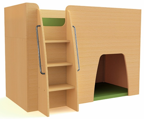 mid sleeper bed with play den